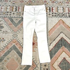 Old Navy Rockstar Super Skinny White side slit jeans
